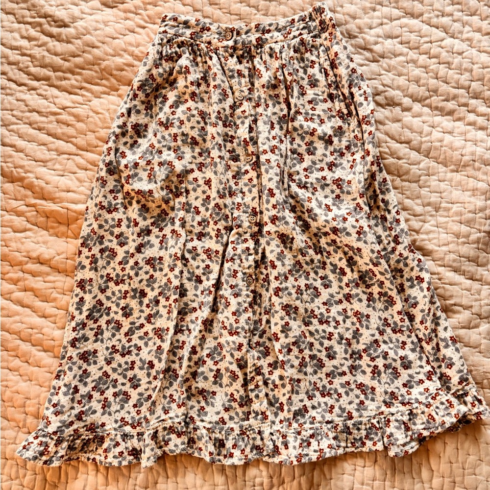Floral Midi Skirt